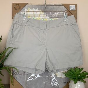 JCREW Stone Chino Shorts Size 8